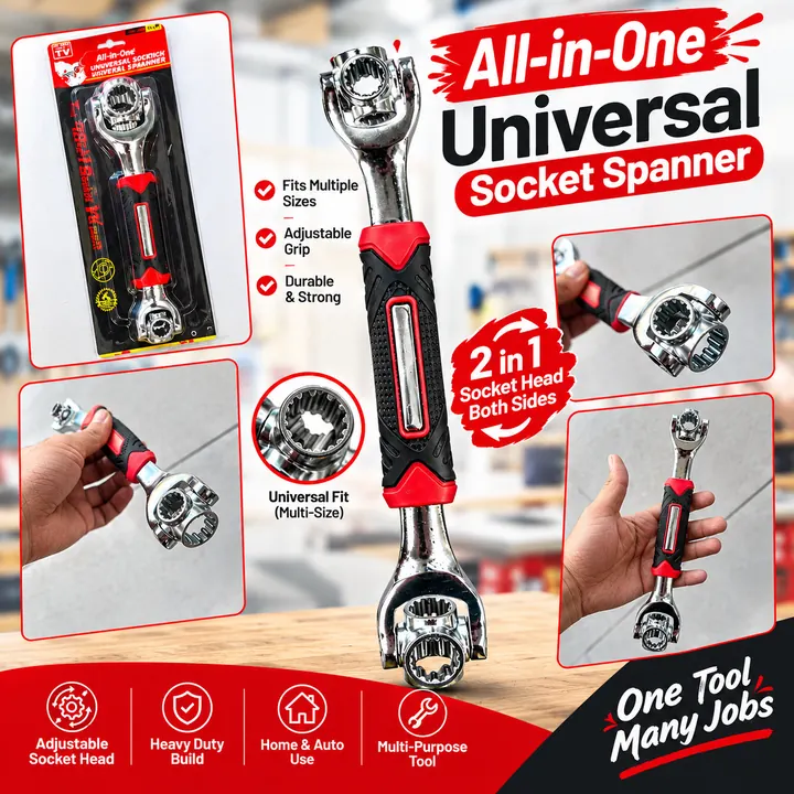 All-in-One Universal Socket Spanner
